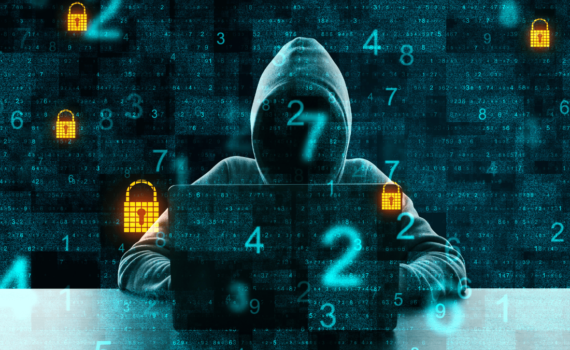 Business computer network protected from ransomware attacks by a VPN and Firewall.
